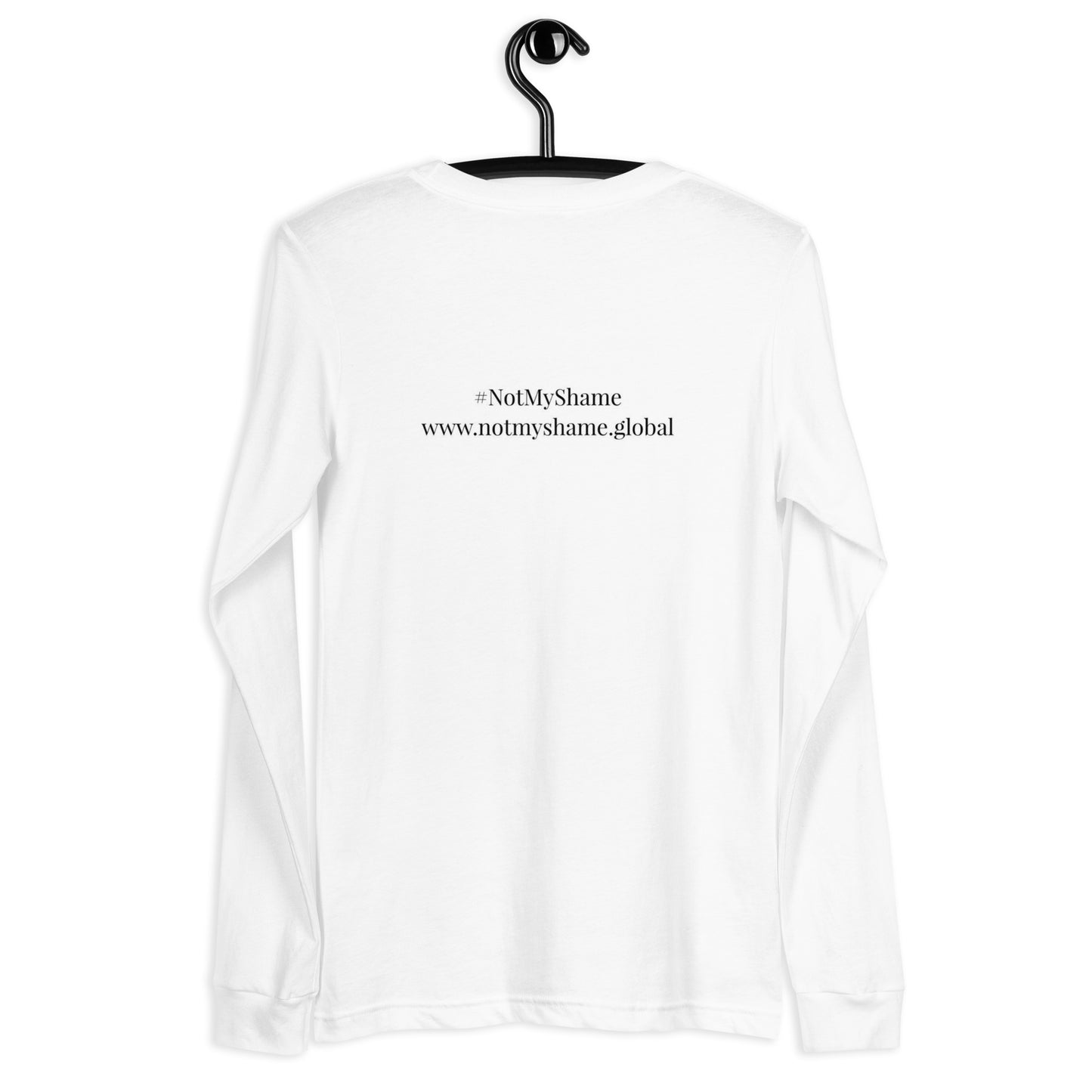 #nottheirshame unisex long-sleeve tee