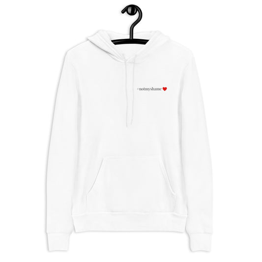 NEW* #notmyshame simple heart unisex hoodie