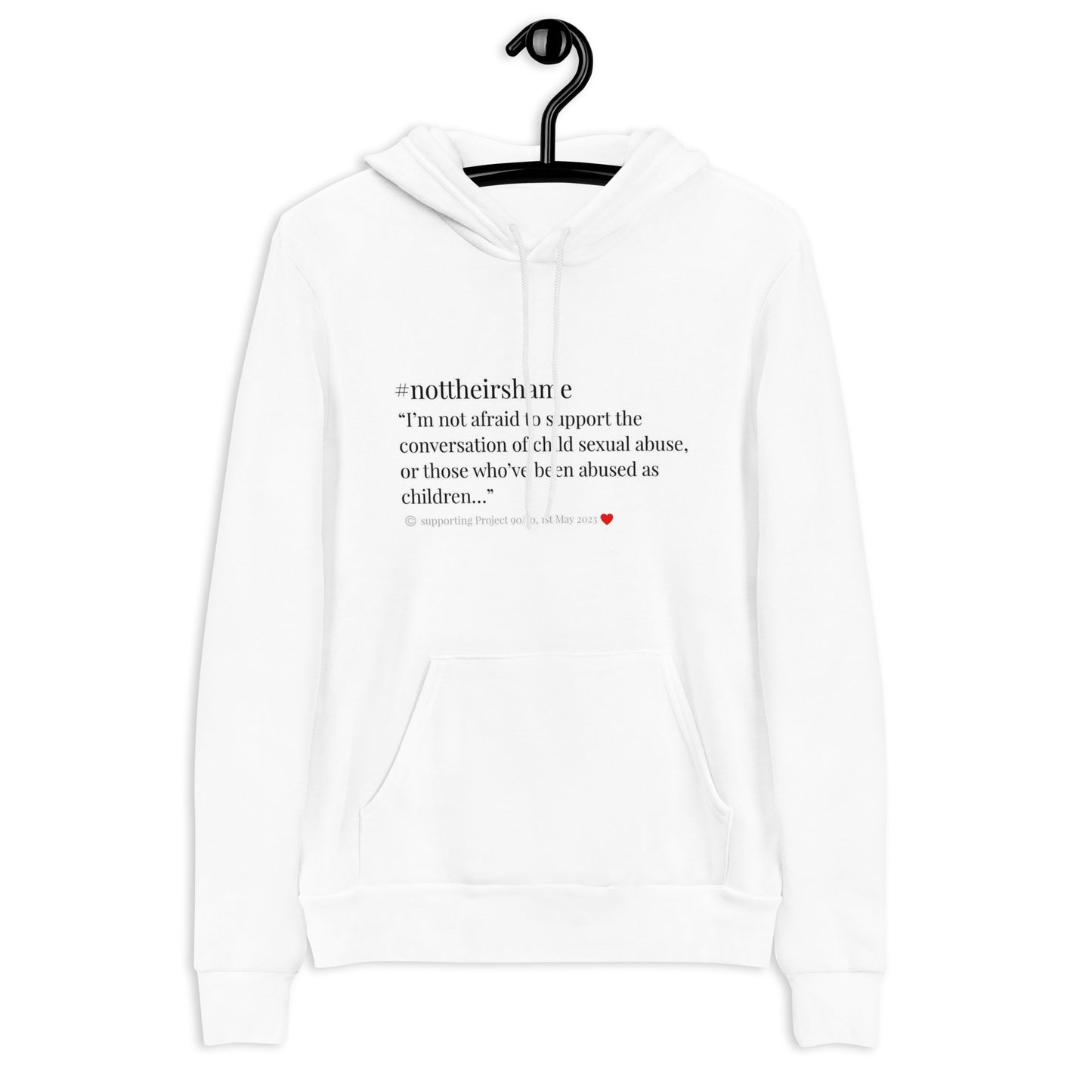 #notheirshame unisex hoodie