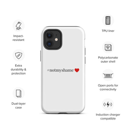 #notmyshame simple heart tough case for iPhone®
