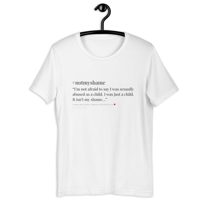 #notmyshame unisex tee